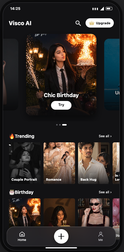 Visco AI app home screen